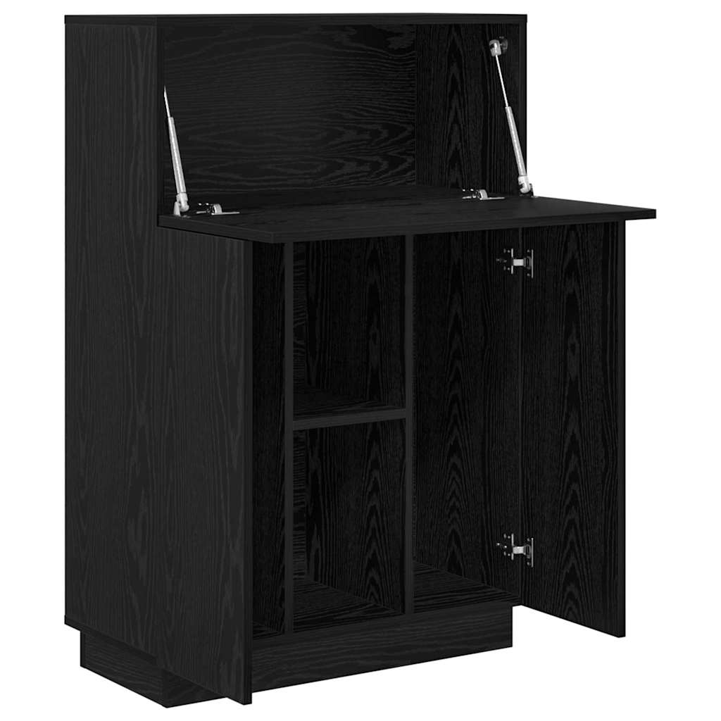 Schreibtisch mit Regal Schwarze Eiche 71,5 x 31,5 x 106,5 cm